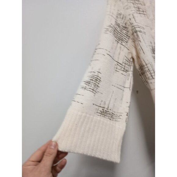 Boston Design Studio Cardigan Womens Small Wool Blend BOHO Artsy Flare Sleeve - Picture 8 of 12